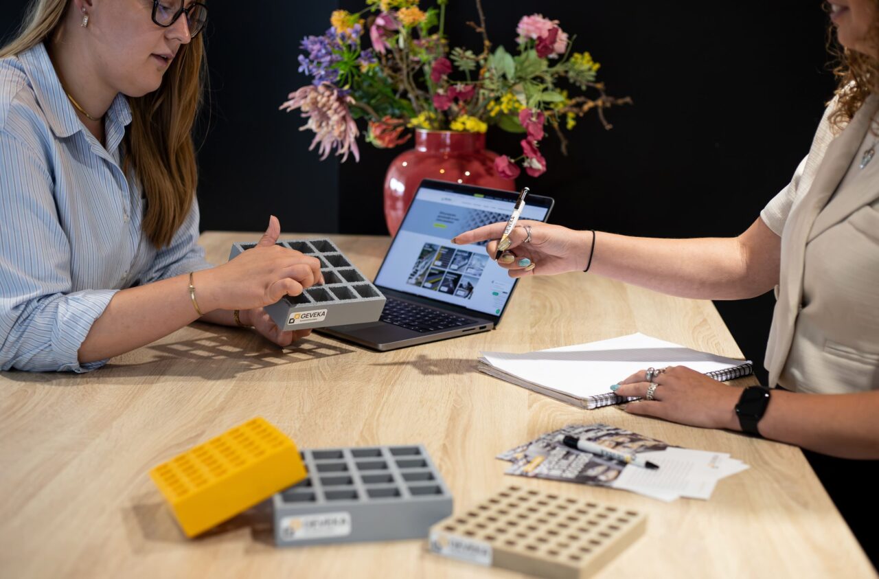 samples kunststof roosters van Gevekashop